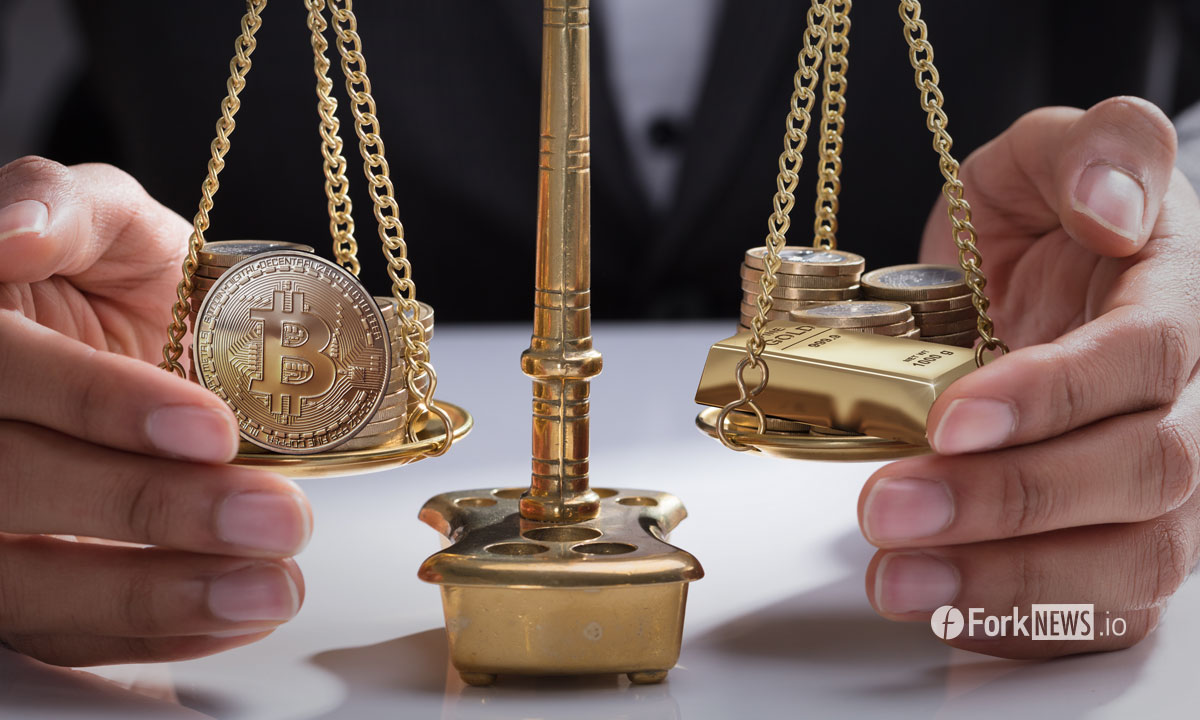 Цена золота просела, BTC удерживает позиции