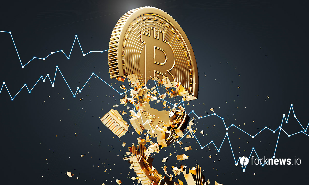 Цена Bitcoin просела ниже $55,000