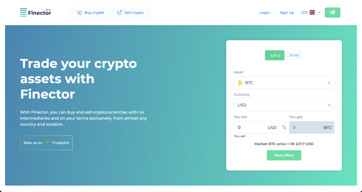 P2P-маркетплейс “Финэктор”: работа с криптой на твоих условиях